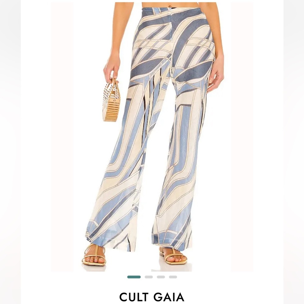 Cult Gaia Kersti Pant in Blue Wave | size M